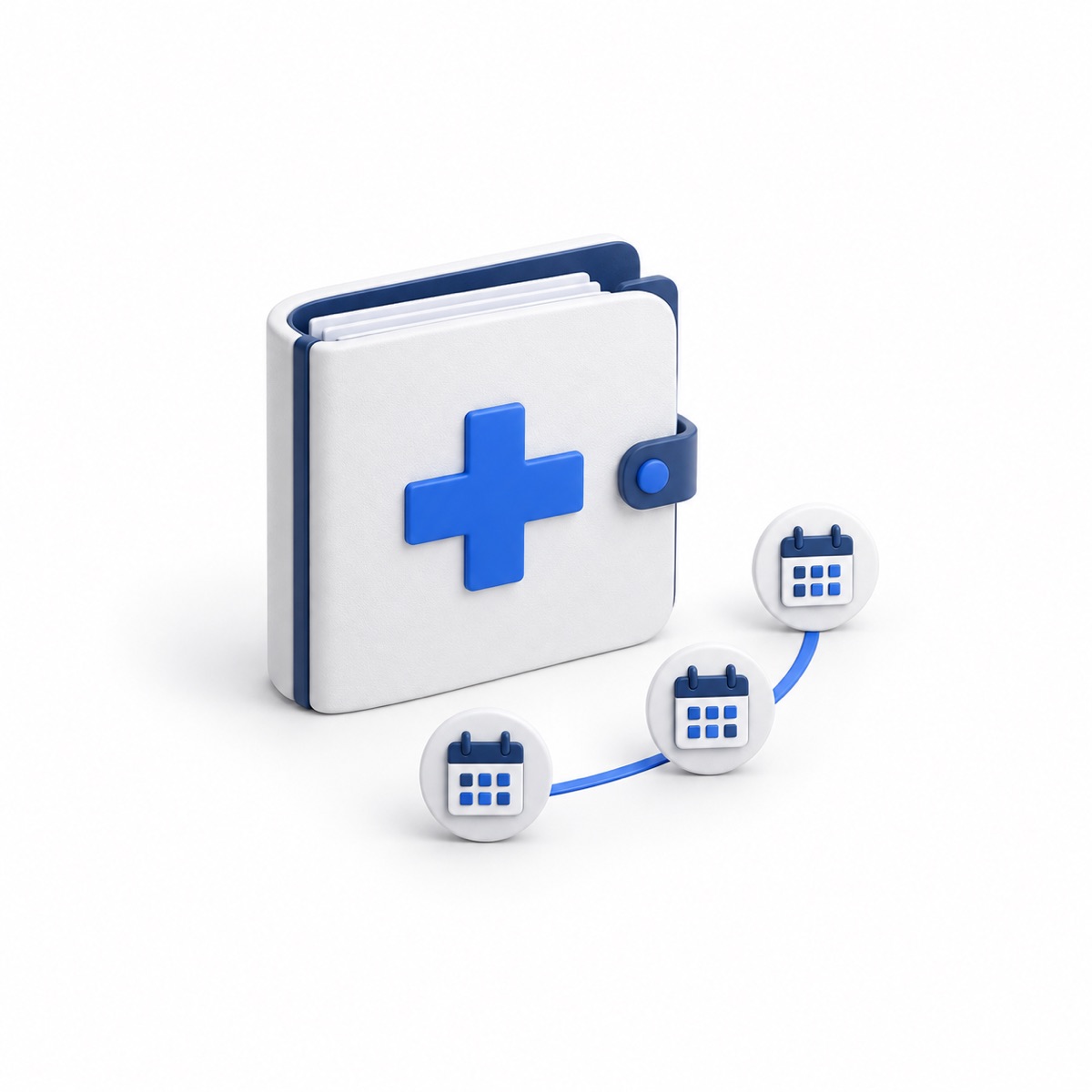 Healthcare workflow illustration